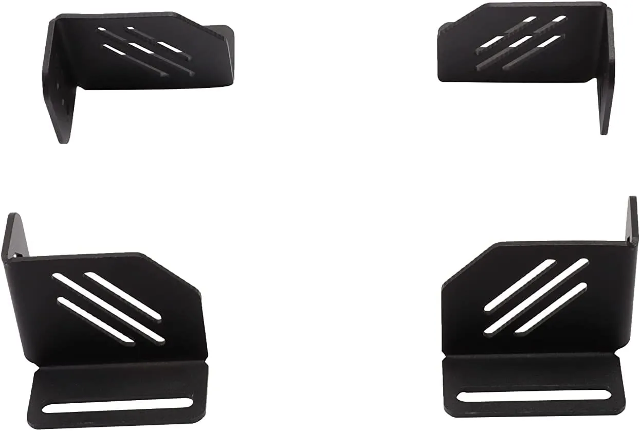 4Pcs Aluminum Platform Cargo Corner Brackets with Ratchet Straps