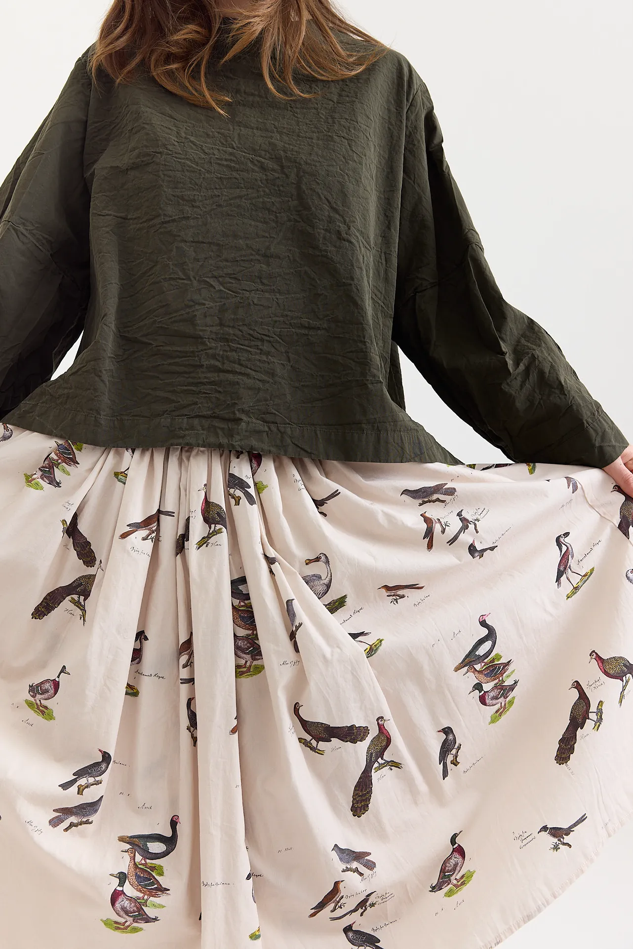 Aleksandr Manamis - Skirt 1820 Bird Print