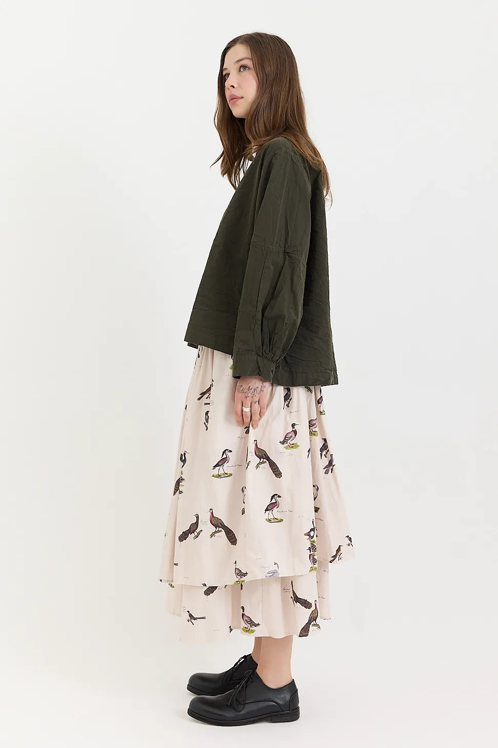 Aleksandr Manamis - Skirt 1820 Bird Print