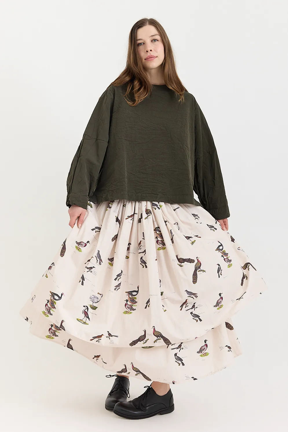 Aleksandr Manamis - Skirt 1820 Bird Print