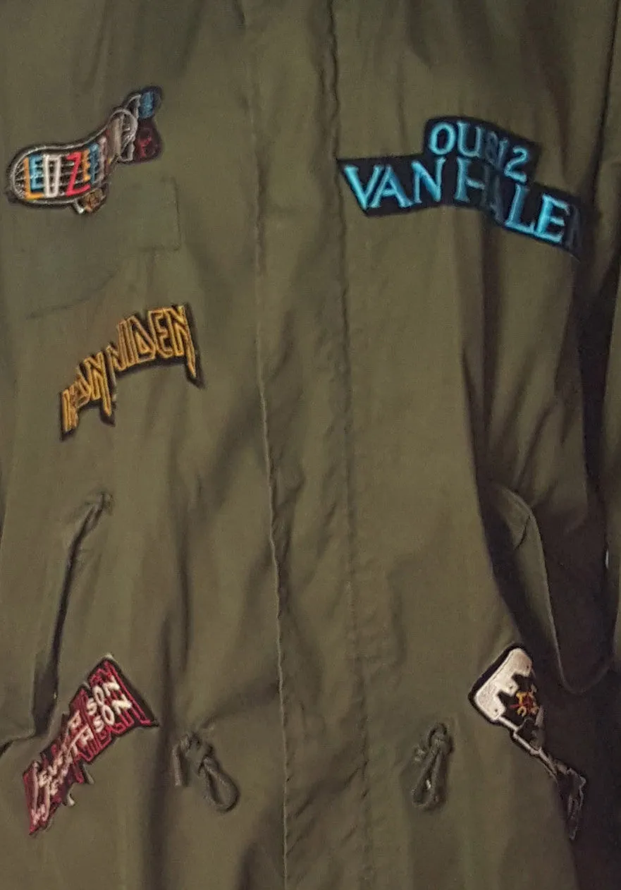 Army Rock n Roll Parka with Patches