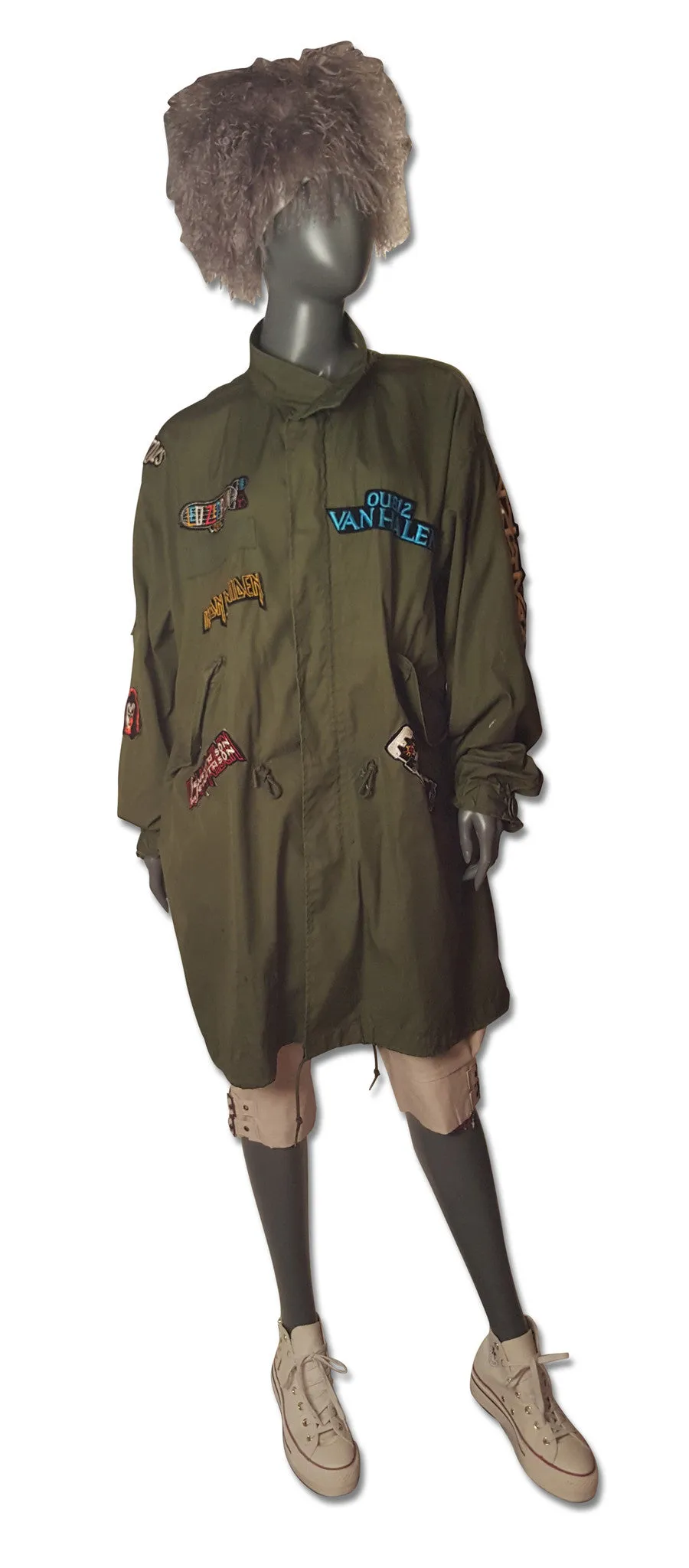 Army Rock n Roll Parka with Patches