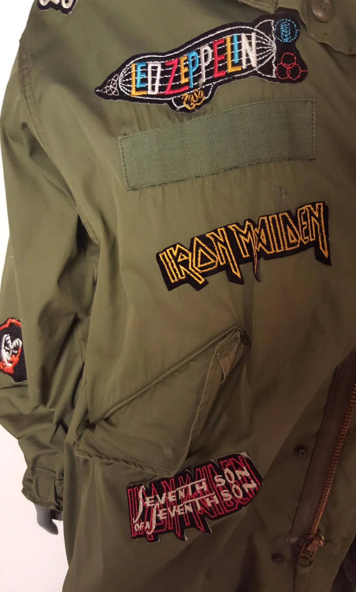 Army Rock n Roll Parka with Patches