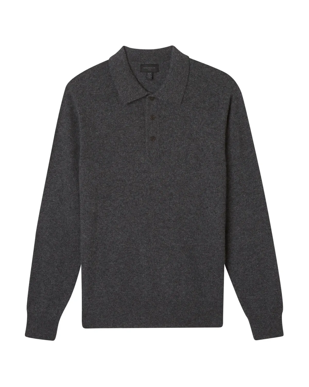 Cashmere Polo Collar Henley Pullover