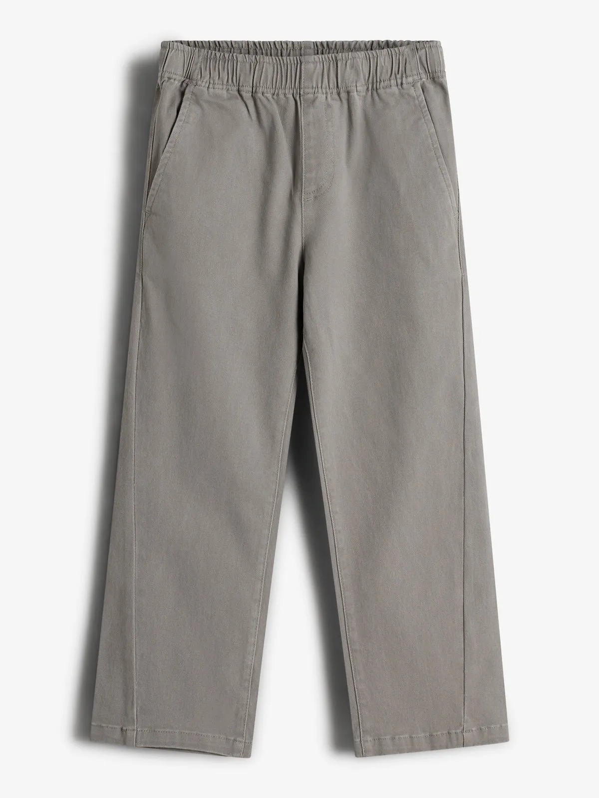 Casual Pull-on Chinos - Kids - Grey