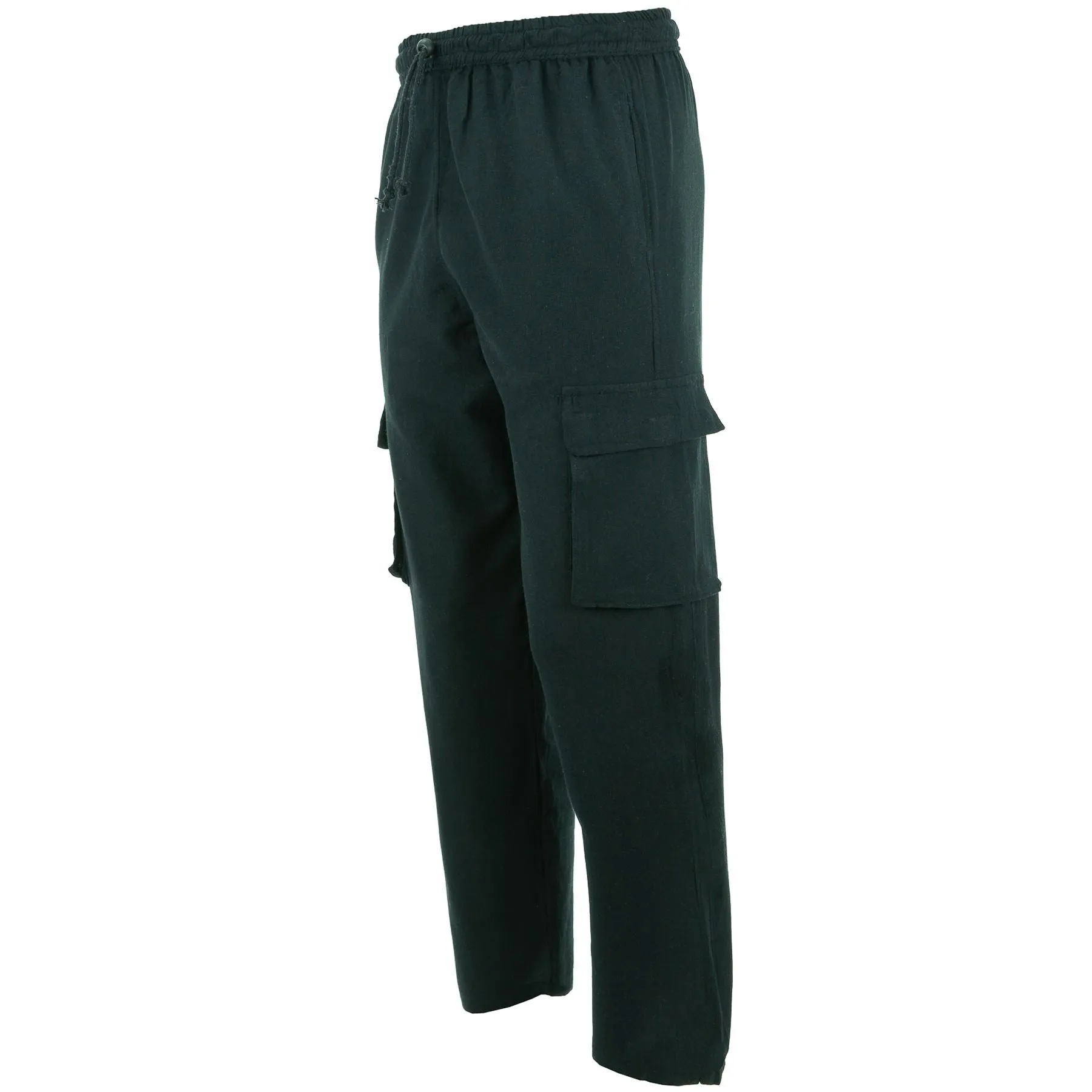 Cotton Combat Trousers Pant - Black