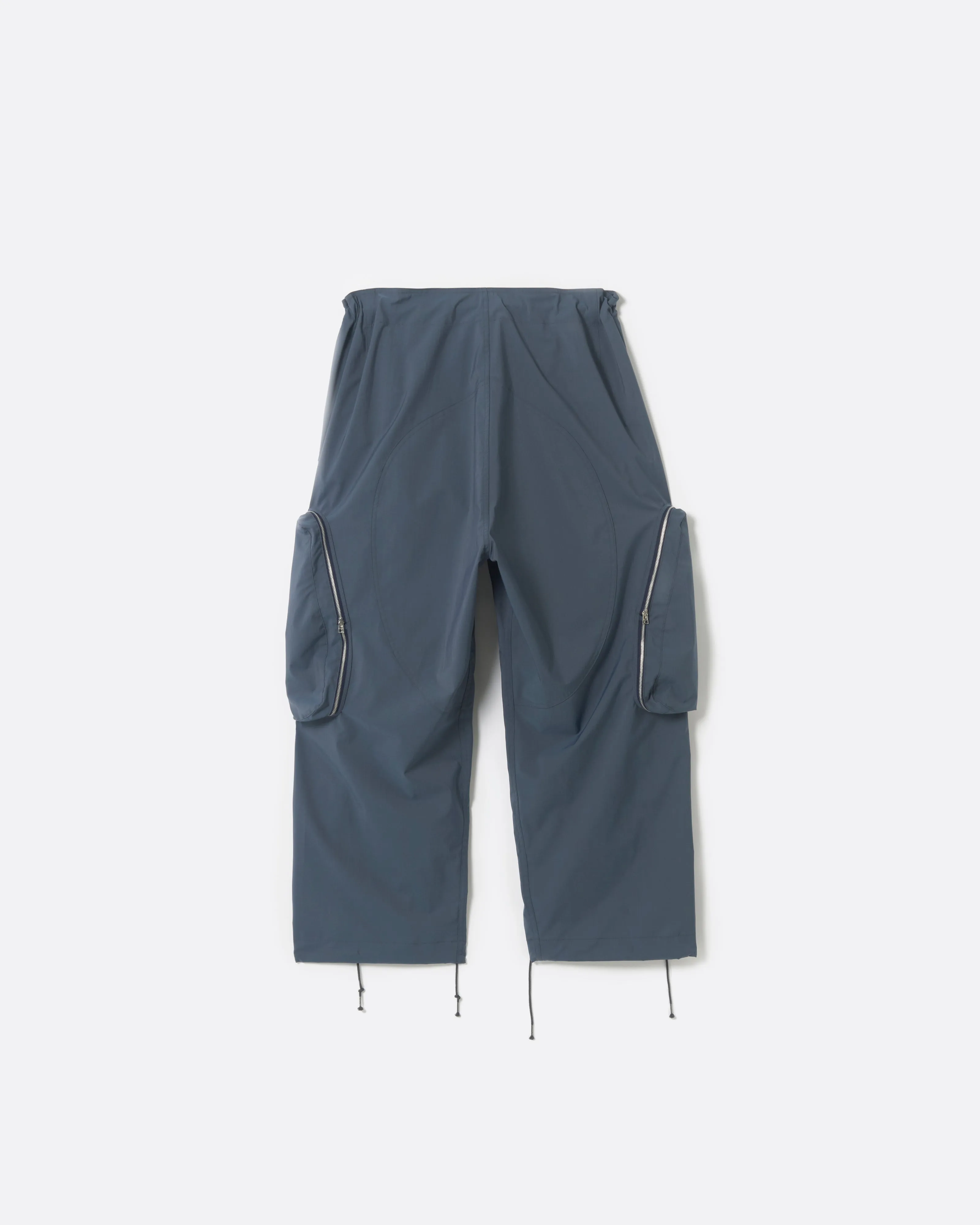 COVERED POCKET CROPPED CARGO PANTS .11【ASH BLUE】