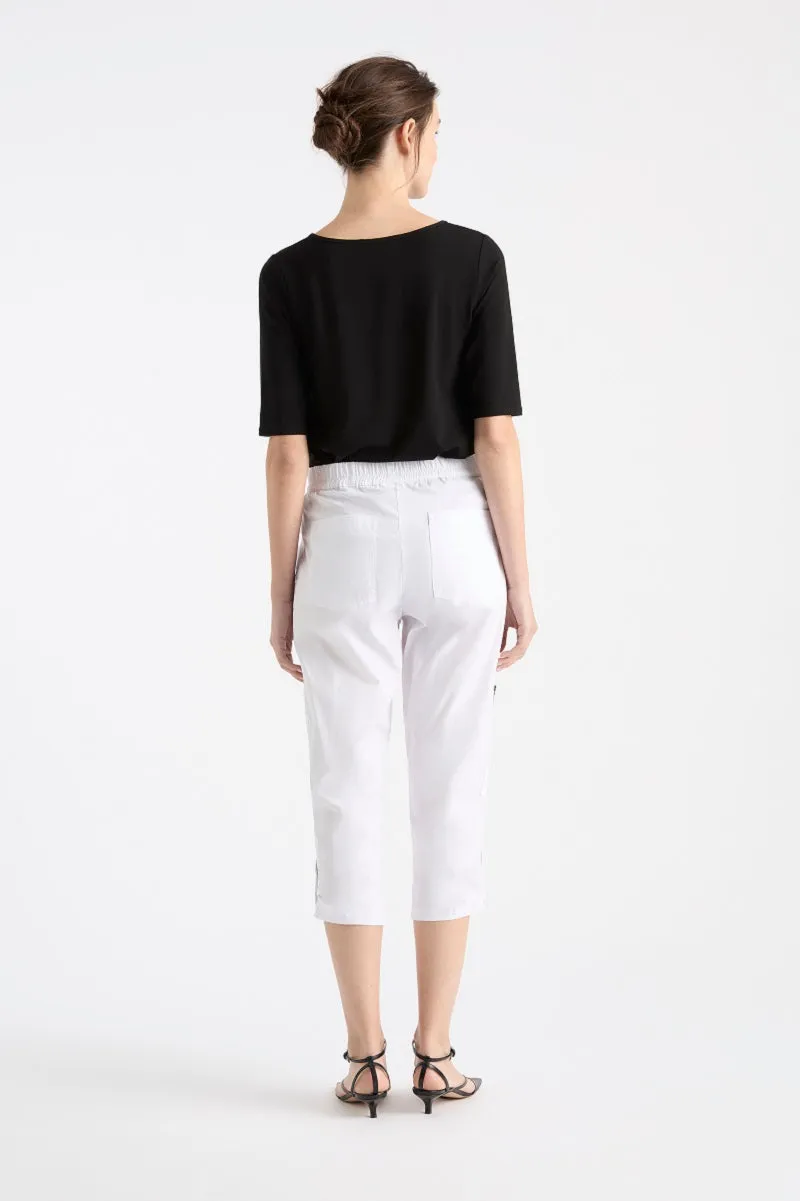 Cropped Zip Cargo in Tannin F65 1386 by Mela Purdie