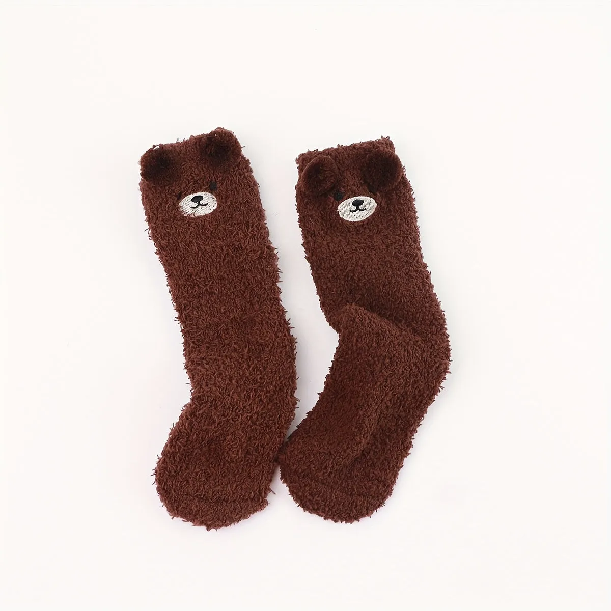 Cute Animals Pattern Crew Socks Comfy  Breathable for Winter