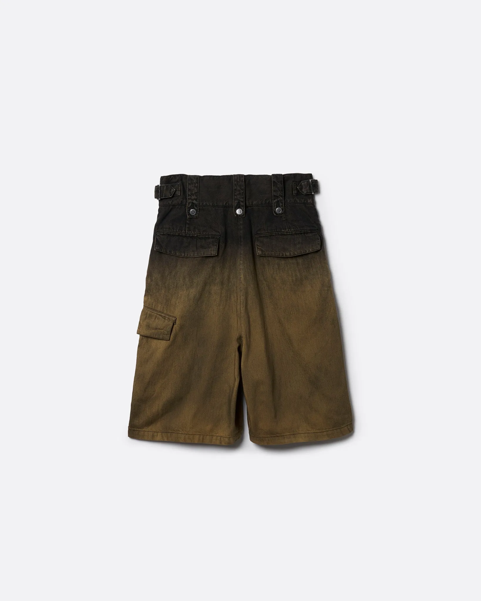 DENIM GURKHA CARGO SHORT PANTS .11【CANYON BLACK】
