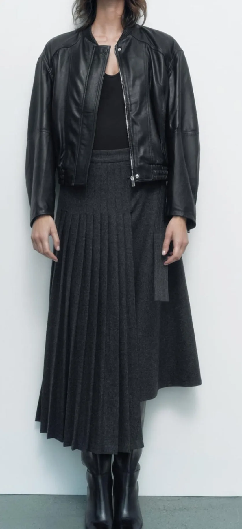 Detachable Wrap Skirt Women's Skirt Layer / Pleated Skirt