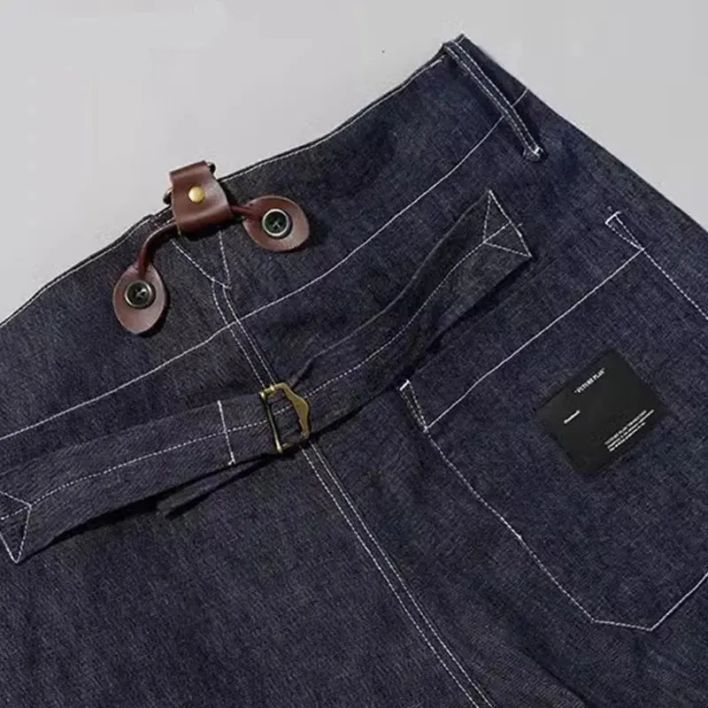 Fashion Casual Overalls Loose Cargo Jeans