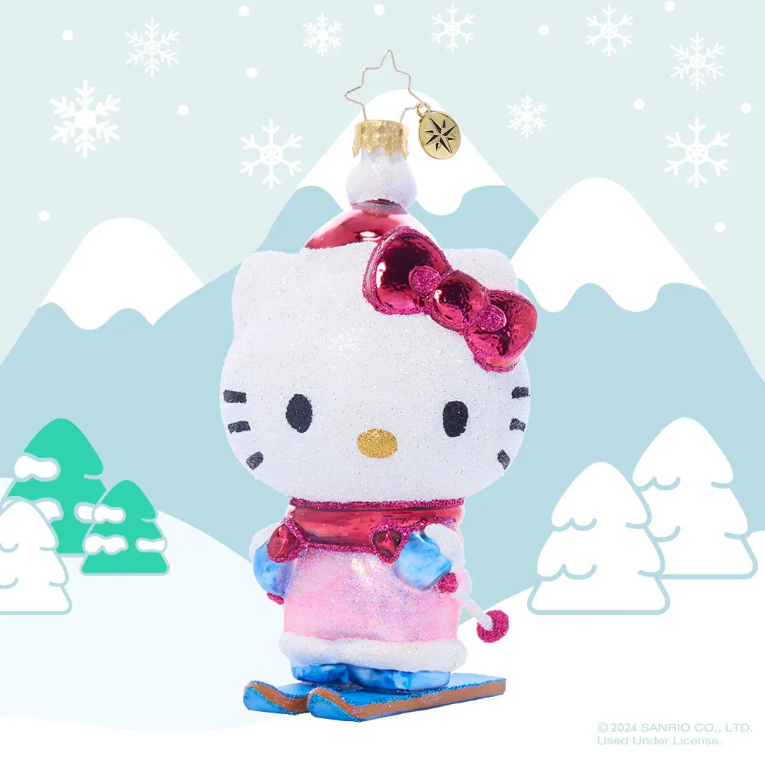 Hello Kitty x Christopher Radko Handmade Glass Ornament (Aspen Adventure)