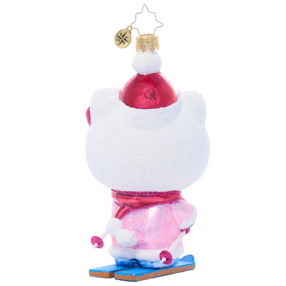 Hello Kitty x Christopher Radko Handmade Glass Ornament (Aspen Adventure)
