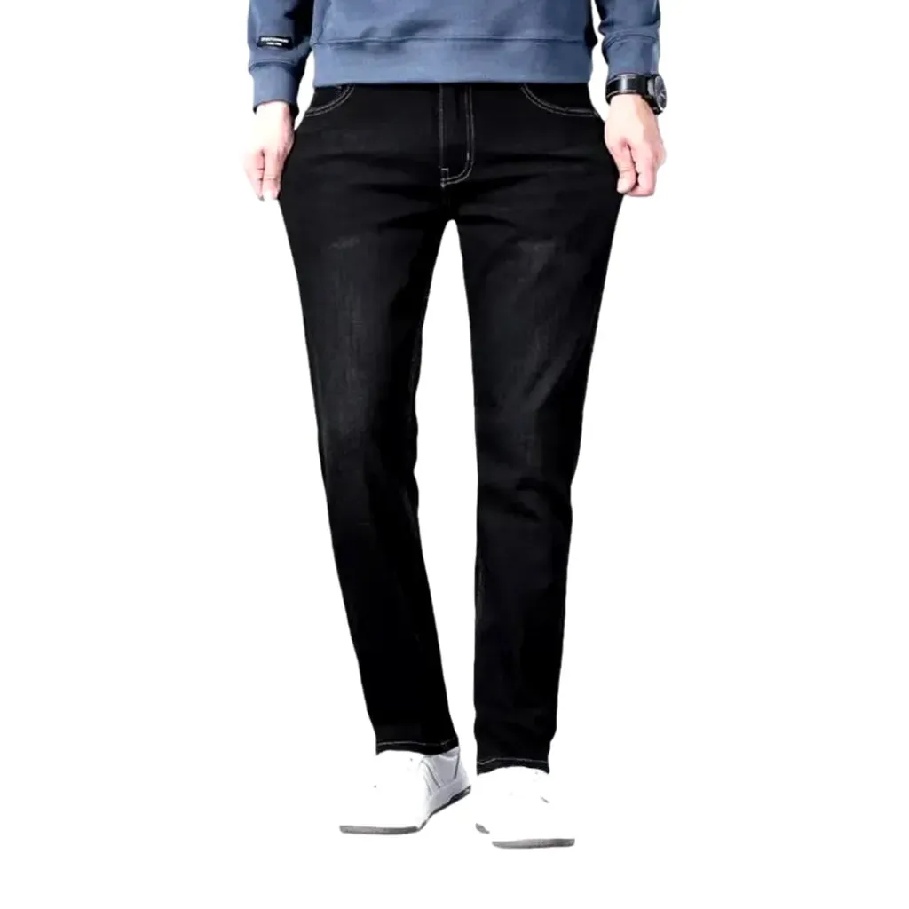 High rise slim men's jeans
