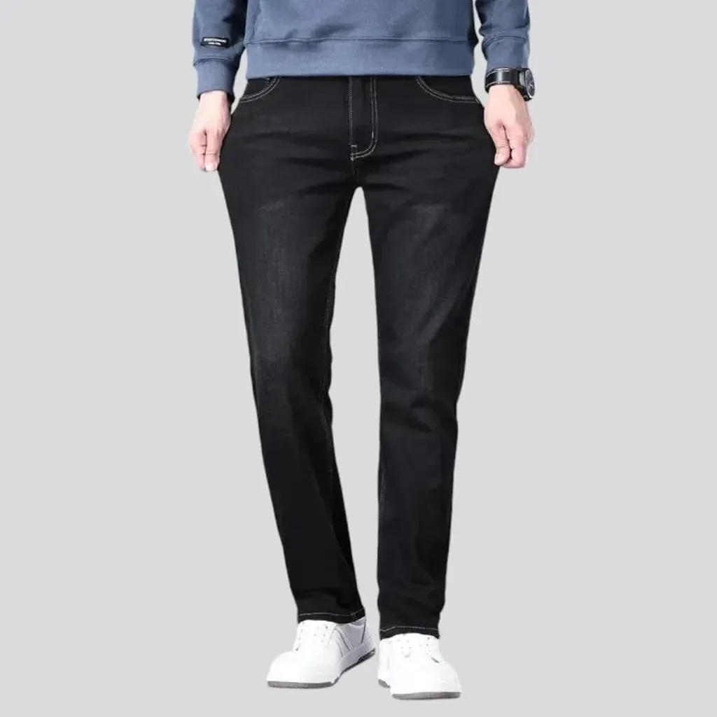 High rise slim men's jeans