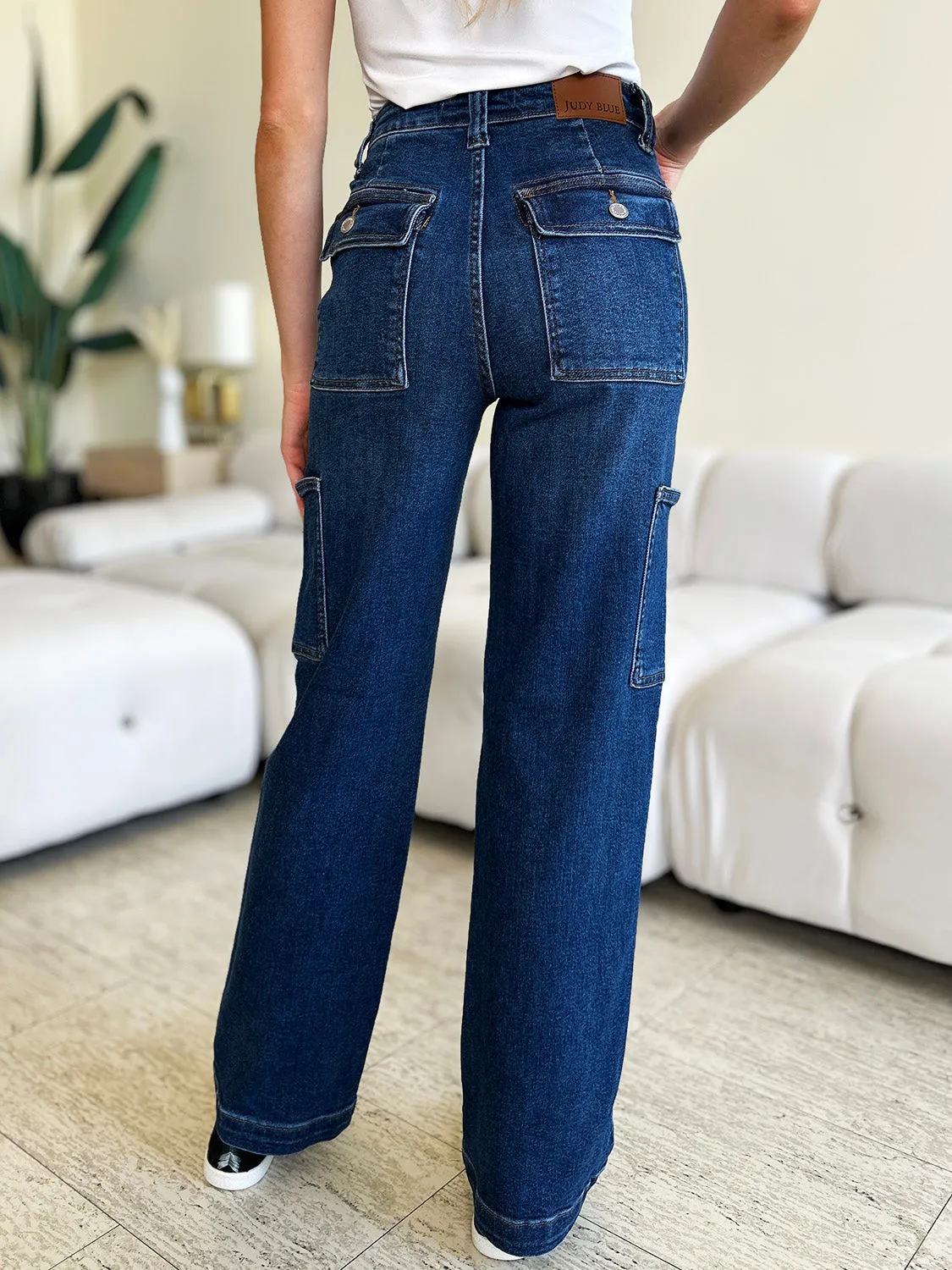 Judy Blue  High Waist Straight Cargo Jeans