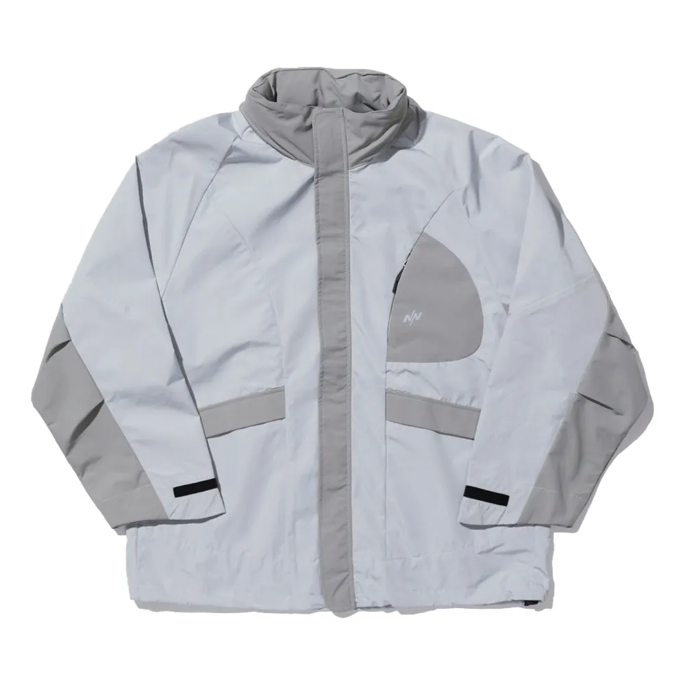 NINE POINT NINE ELEMENT 3L SHELL PARKA-LIGHT GREY