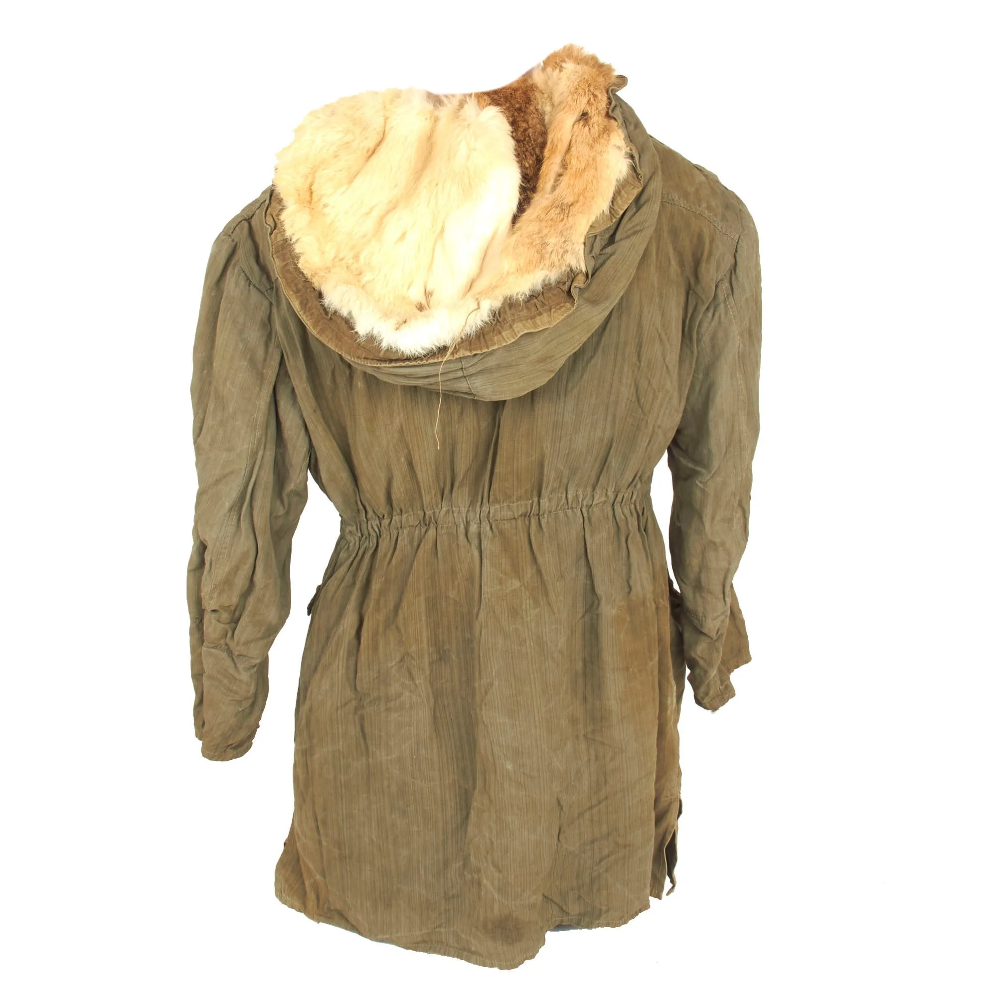Original German WWII USGI Bring Back Waffen SS 2nd Pattern "Kharkov" Winter Uniform Parka - Rabbit Fur Lined