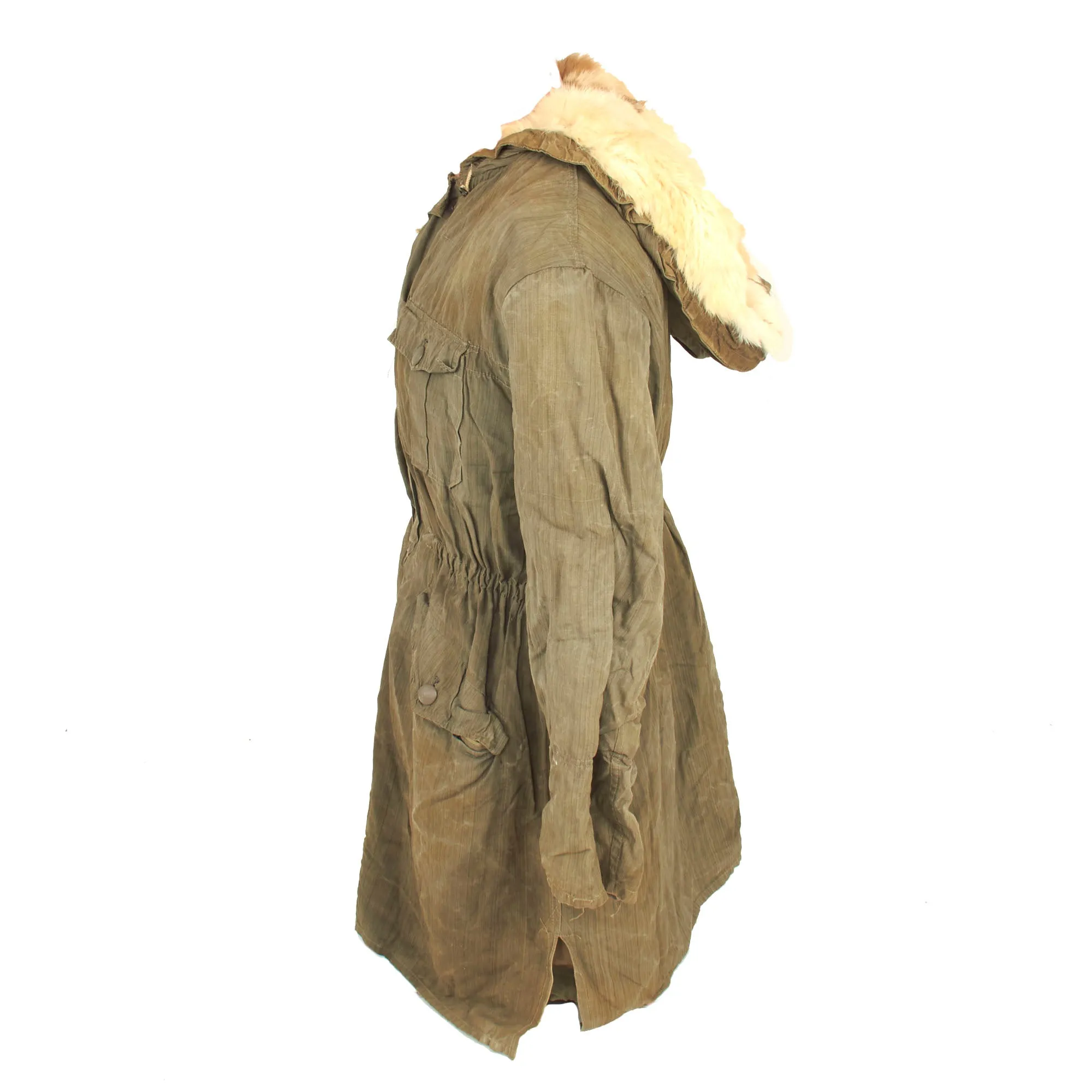 Original German WWII USGI Bring Back Waffen SS 2nd Pattern "Kharkov" Winter Uniform Parka - Rabbit Fur Lined