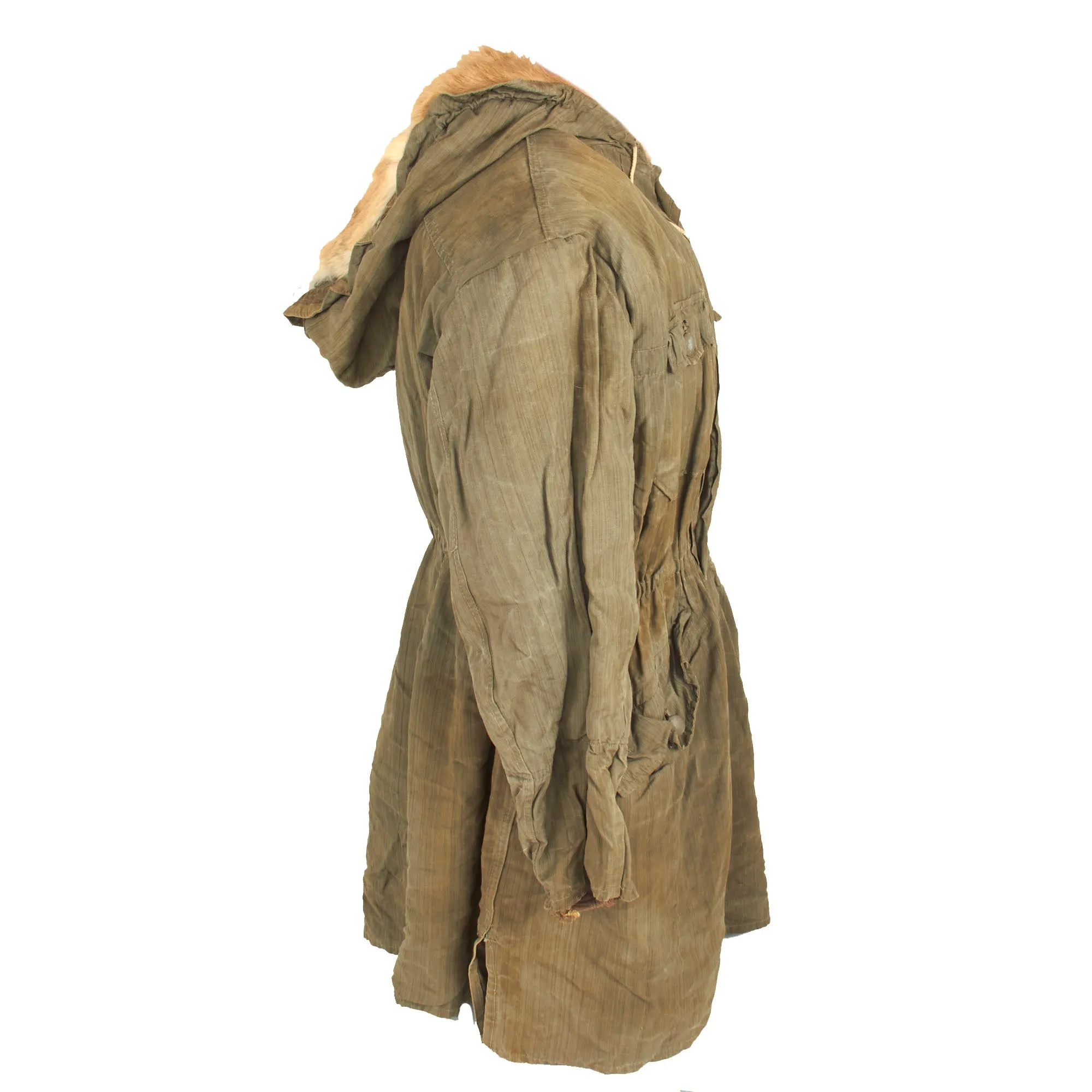 Original German WWII USGI Bring Back Waffen SS 2nd Pattern "Kharkov" Winter Uniform Parka - Rabbit Fur Lined