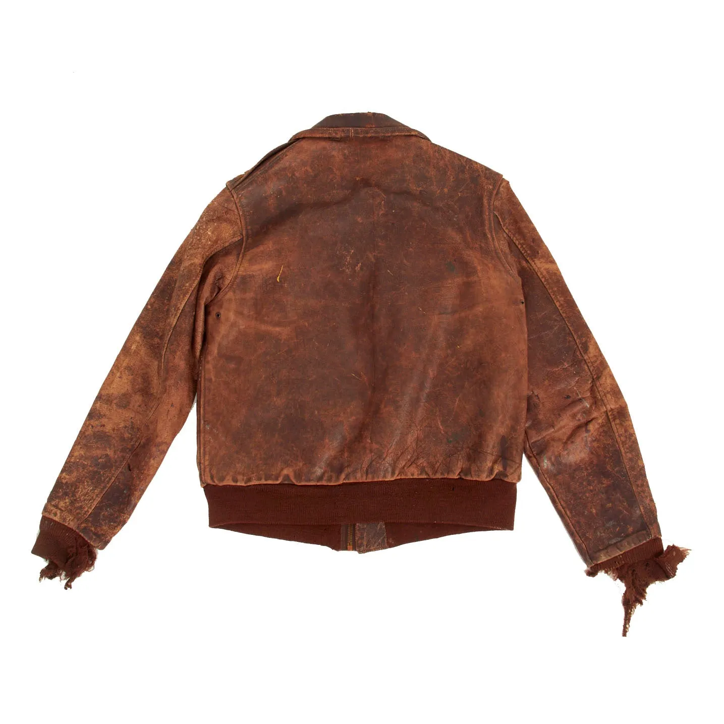 Original U.S. WWII Army Air Force A-2 Flight Jacket with ID Tag to a AAF Bombardier