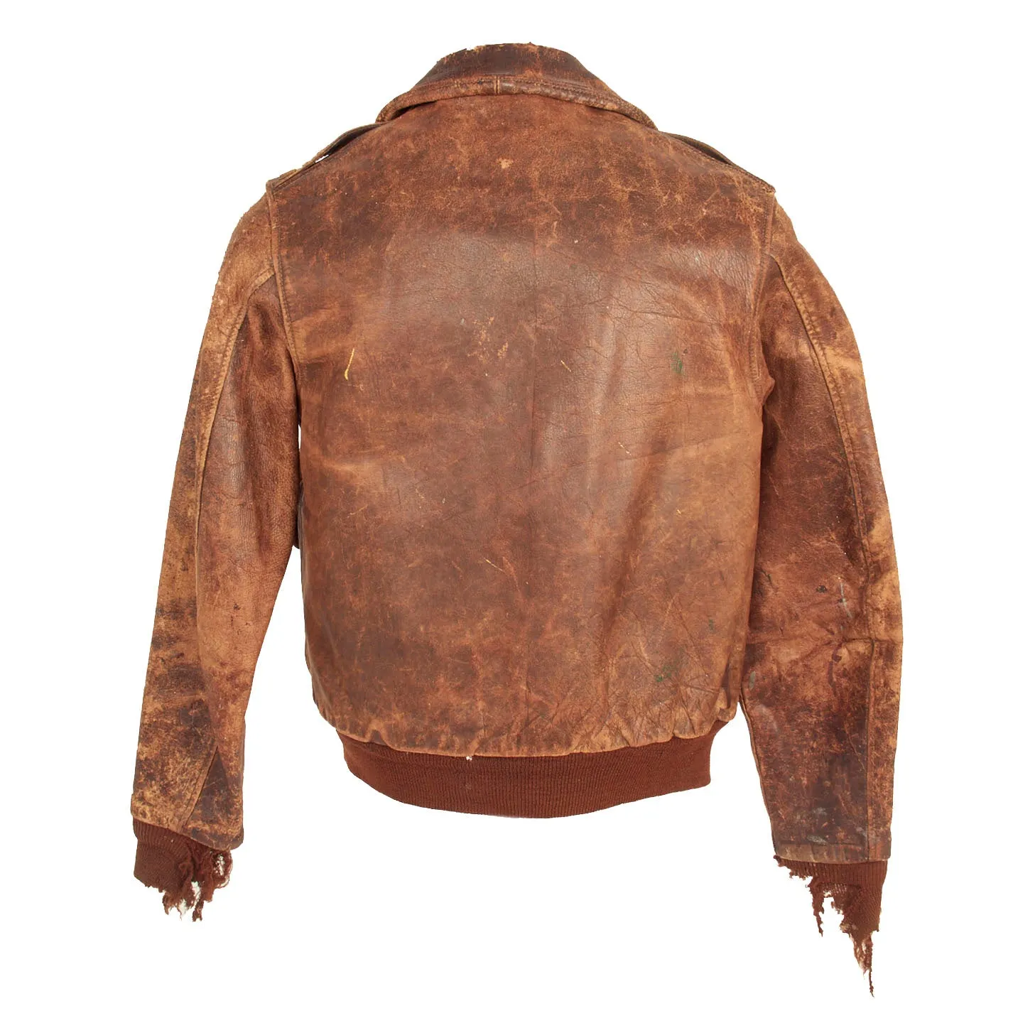 Original U.S. WWII Army Air Force A-2 Flight Jacket with ID Tag to a AAF Bombardier