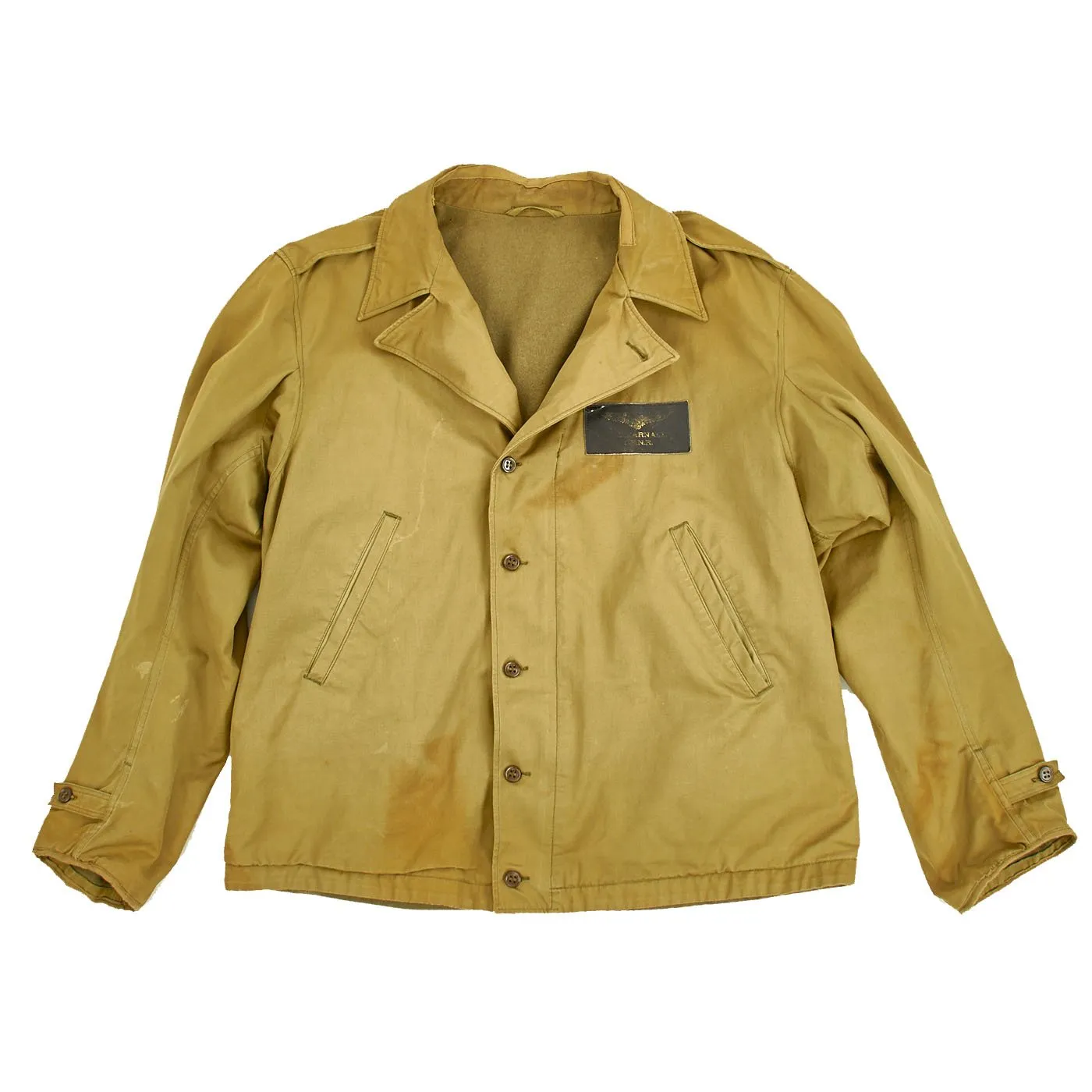 Original U.S. WWII Navy Aviator M41 Field Jacket and B-1 Hat