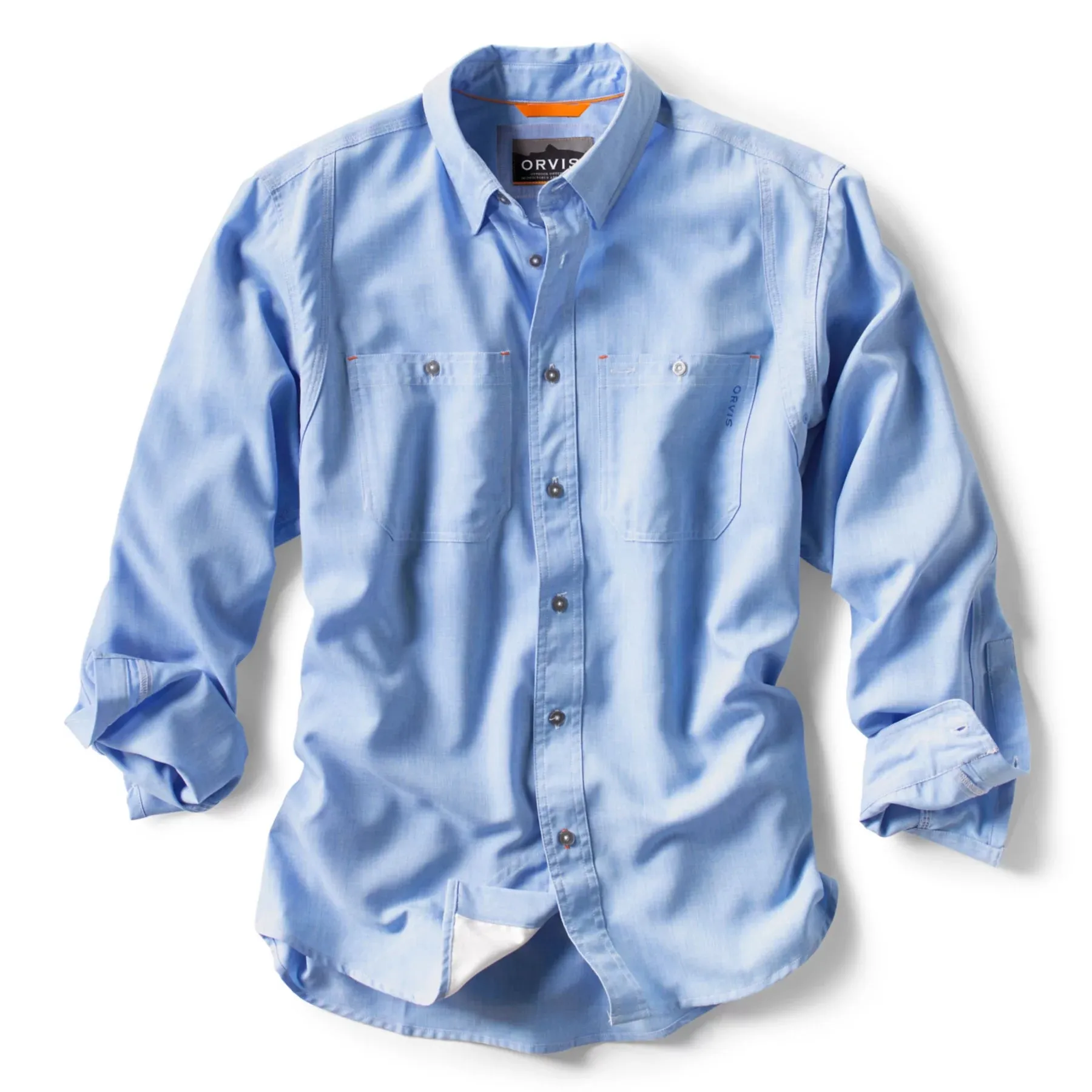 ORVIS TECH CHAMBRAY LS WORK SHIRT