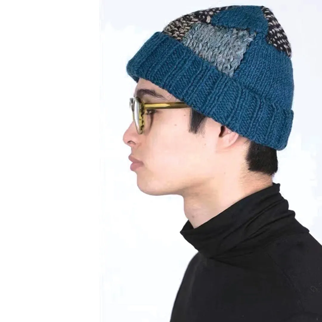 Patchwork Wool Beanie