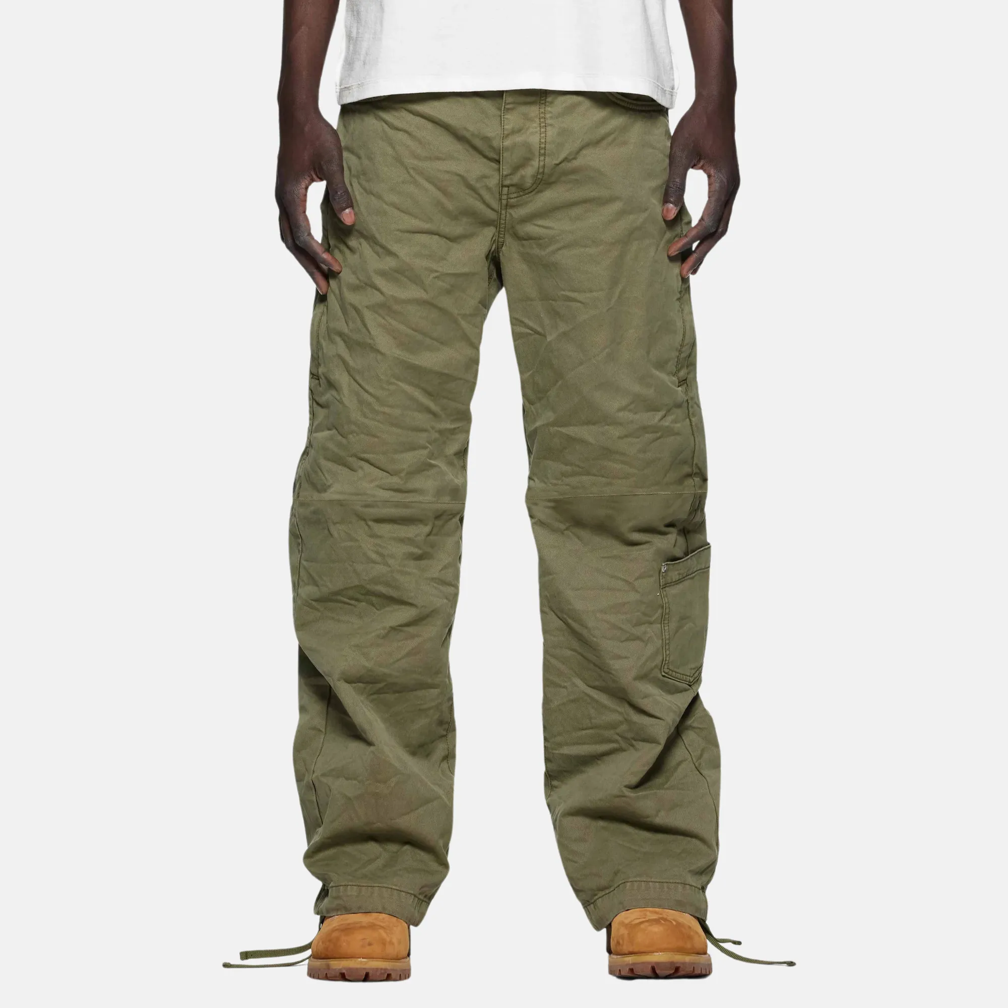 Purple Brand Green Woven 7 Pockets Pants
