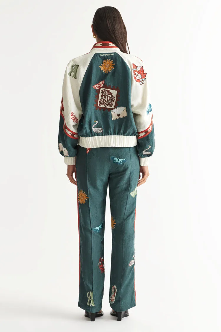 Quincy Track Pant in Peacock | FINAL SALE