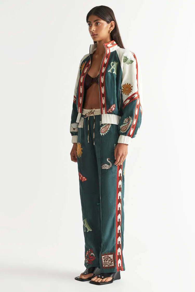 Quincy Track Pant in Peacock | FINAL SALE