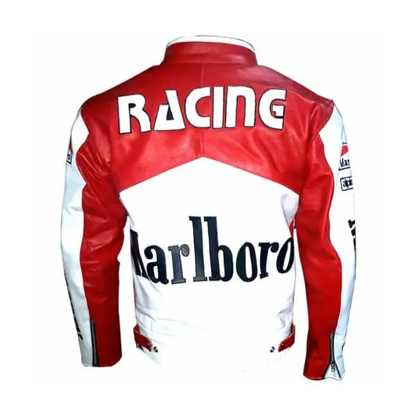 Rare Marlboro Man Formula Racing McQueen Leather Jacket