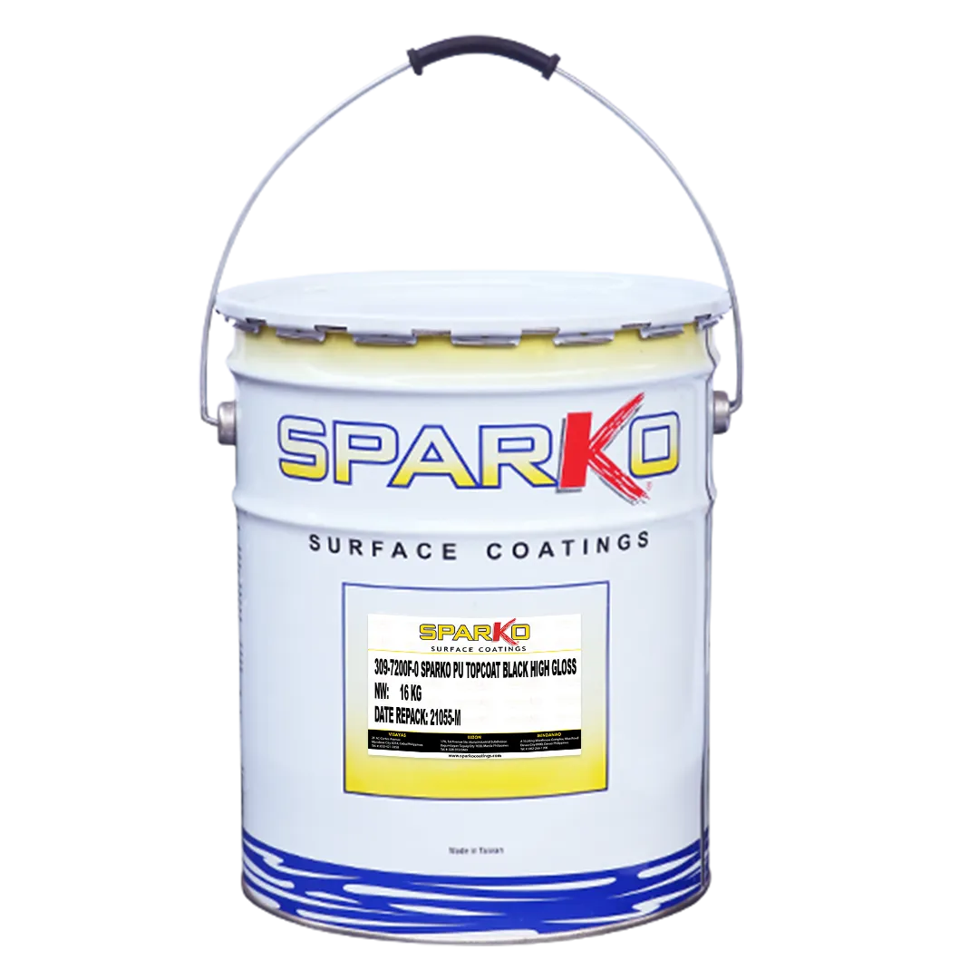 SPARKO PU TOPCOAT BLACK HIGH GLOSS