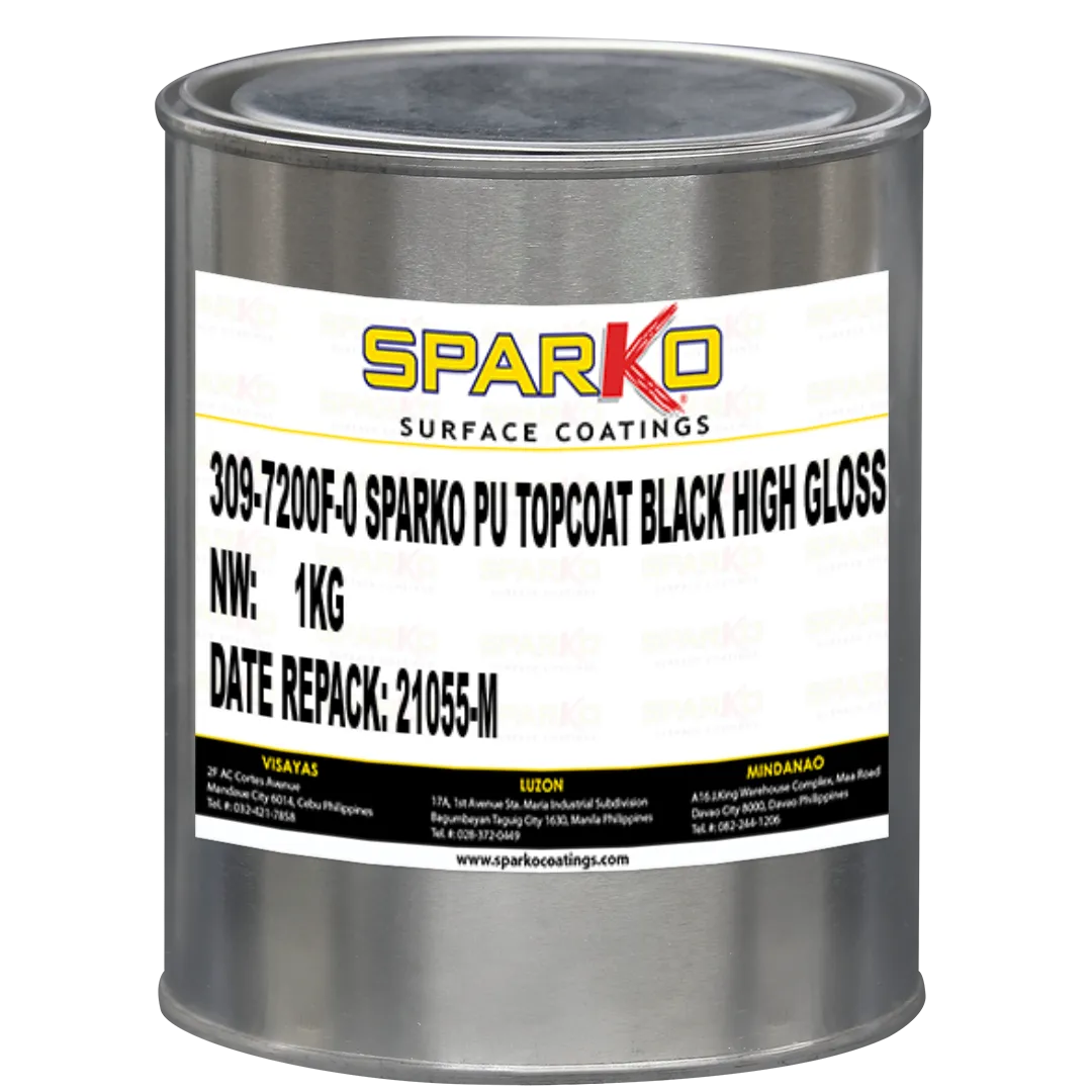 SPARKO PU TOPCOAT BLACK HIGH GLOSS