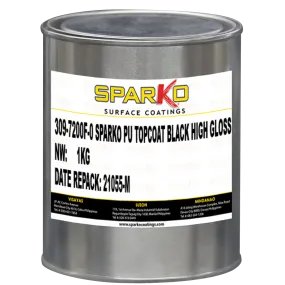 SPARKO PU TOPCOAT BLACK HIGH GLOSS
