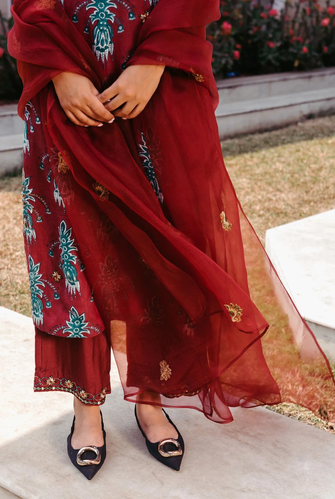 Tajdar Silk Kurta Set   Dupatta