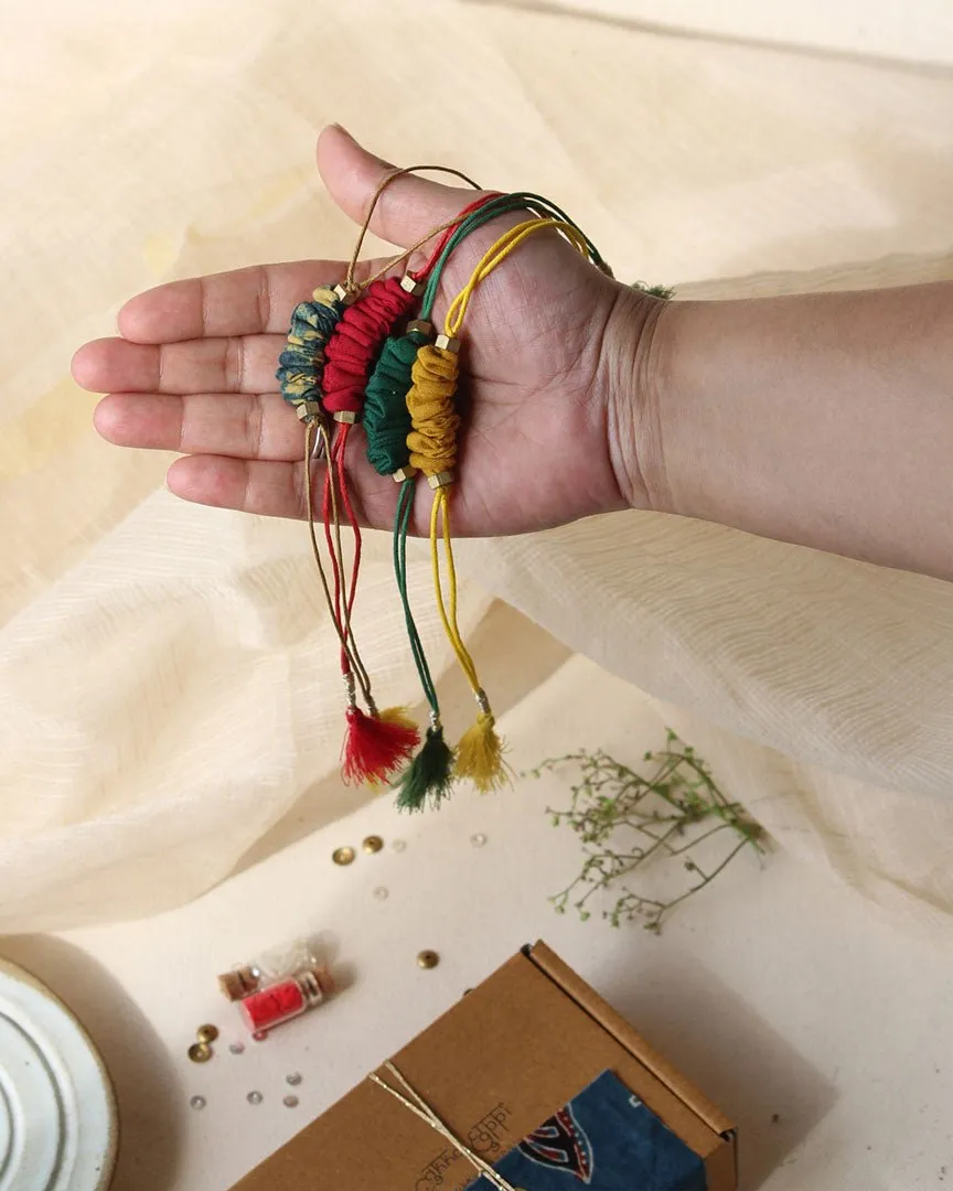 Upcycled Artisanal Rakhis - Set of 4