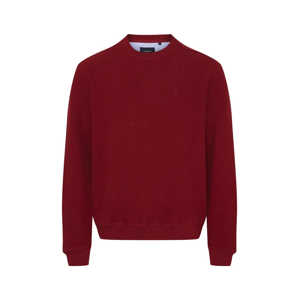 Winston 3XL-4XL Long Sleeve Sweatshirt - Dark Red