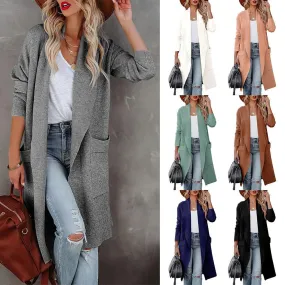 Women's Autumn Long High-end Slimming Overcoat Coats