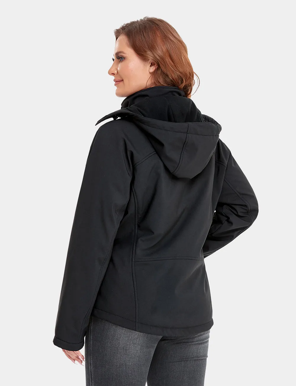 Women's Heated Jacket (4 Heating Zones) - Sharkskin Grey / Black
