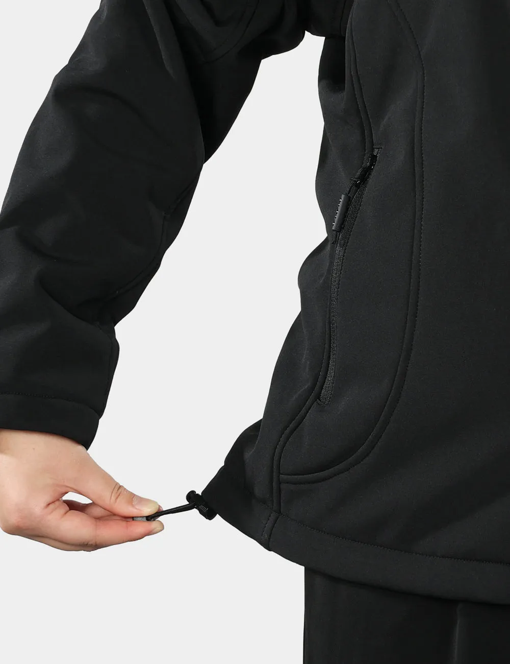 Women's Heated Jacket (4 Heating Zones) - Sharkskin Grey / Black