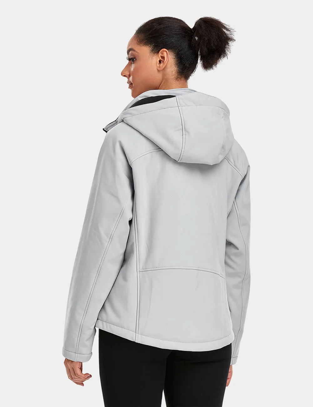 Women's Heated Jacket (4 Heating Zones) - Sharkskin Grey / Black